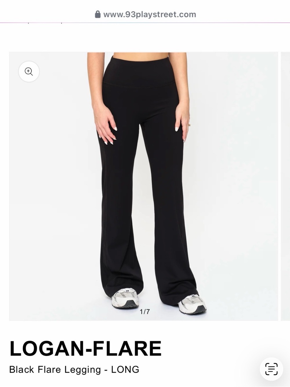 Logan Flare High-Rise Black Flare Legging
